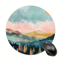 Abstract Landscape Mouse Pad Square Mouse Mat Waterproof Mousepad