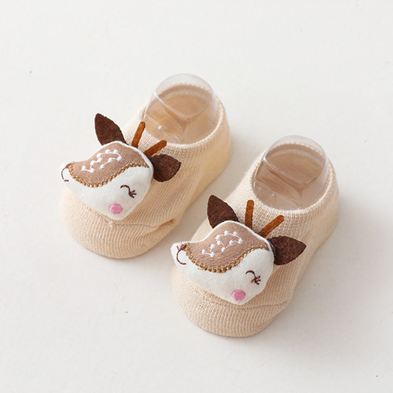 Cartoon Animal Non Slip Socks For Kids Baby Girls