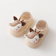 Cartoon Animal Non Slip Socks For Kids Baby Girls