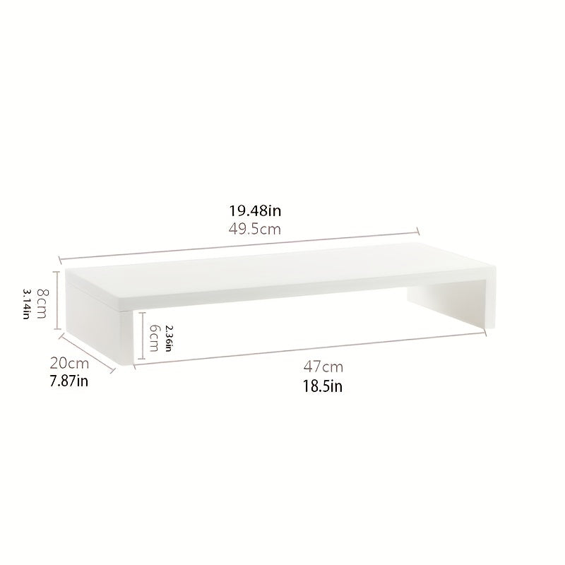 Desktop Computer Heightening Frame Storage Shelf Monitor Lifting Base Bracket