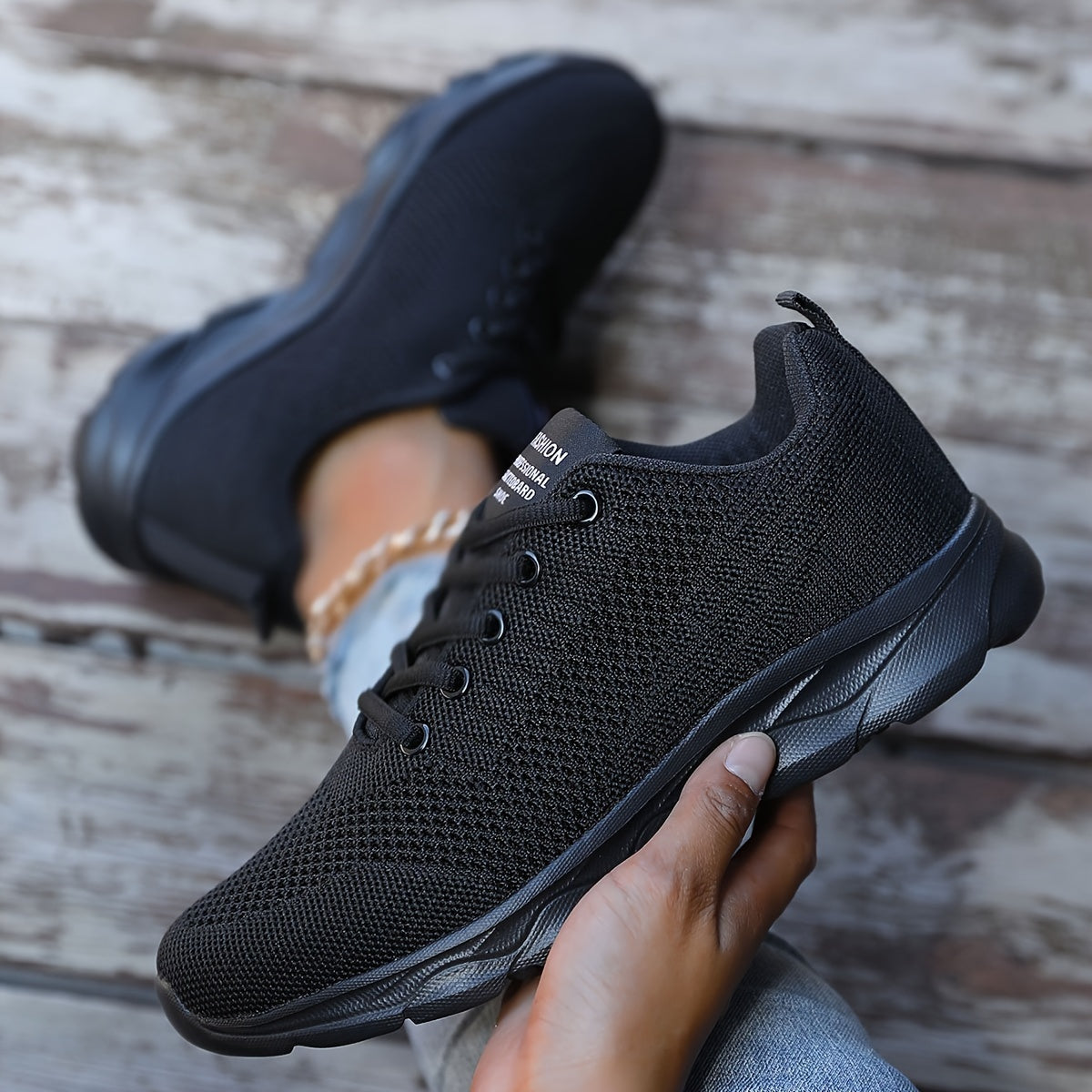 Mesh Breathable Outdoor Running Sports Shoes Lightweight Non slip Travel Shoes