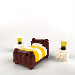 Building Blocks Sleeping Room Bedroom Set Gift