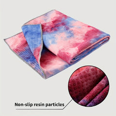 Anti Slip Yoga Mat Towel Dots Printed Pilates Blanket Hot Yoga Fitness