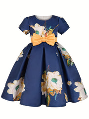 Floral Print Dress for Baby Girls - Ideal for Dance Classes & Parties