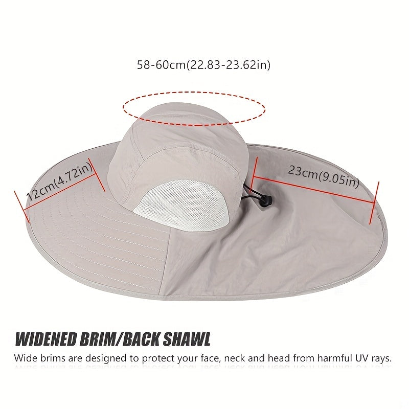 Wide Brim Sun Hat UV Protection Bucket Hat Unisex for Outdoor Activities