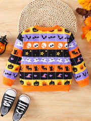 Baby Girls Cartoon Halloween Sweatshirt