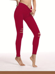 Rippled Yoga Leggings High Waist Hip lifting Fitness Workout Gym Pants