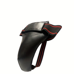 Men's Boxing Groin Protector Adjustable PU Leather Maximum Protection