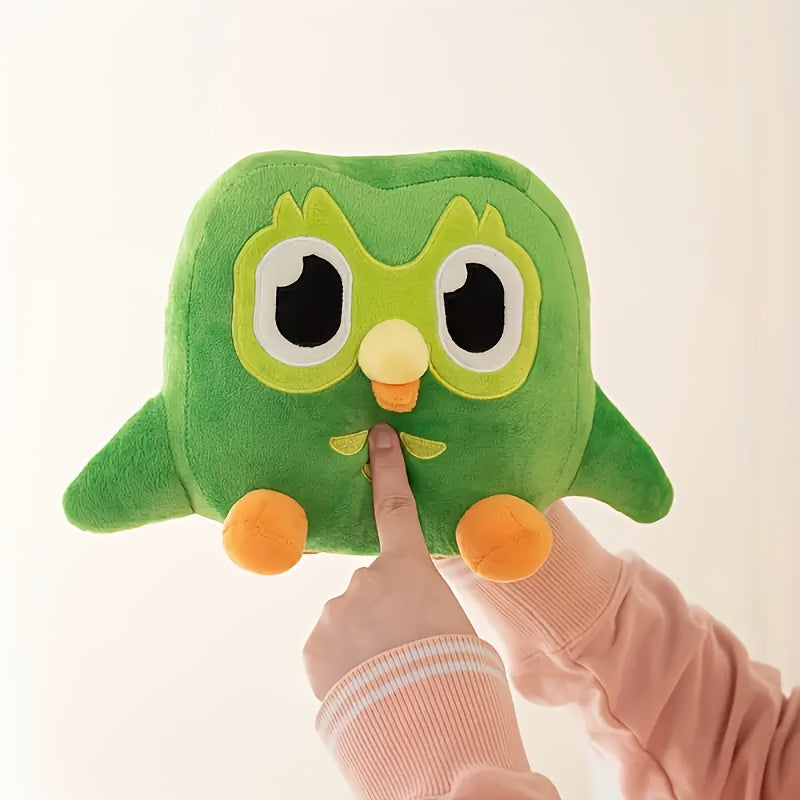 Green Owl Plush Toy Adorable Bird Plush Animal