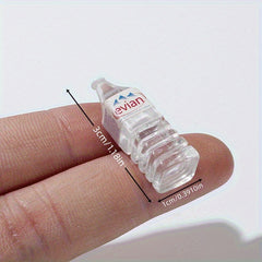 Mini Water Bottle Set of 5 Resin Material for 1:12 Scale Dollhouse Decorations