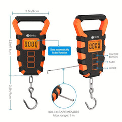 Digital Fish Weighing Scale 50kg Portable Hanging Luggage Scale