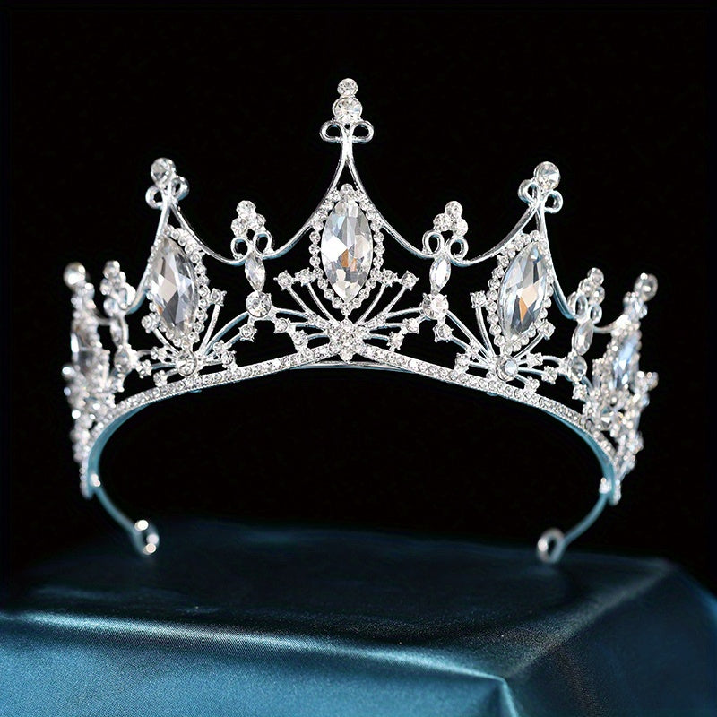 Crystal Crown Silvery Princess Tiara Head Jewelry Hair Accessories