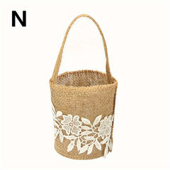Rustic Wedding Burlap Small Bags for Tableware Supplies