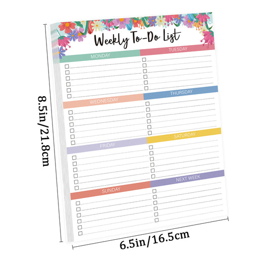 Weekly Planner List NotePad To Achieve Goals