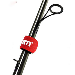 2pcs Fishing Rod Elastic Strap Hook & Loop Fastener