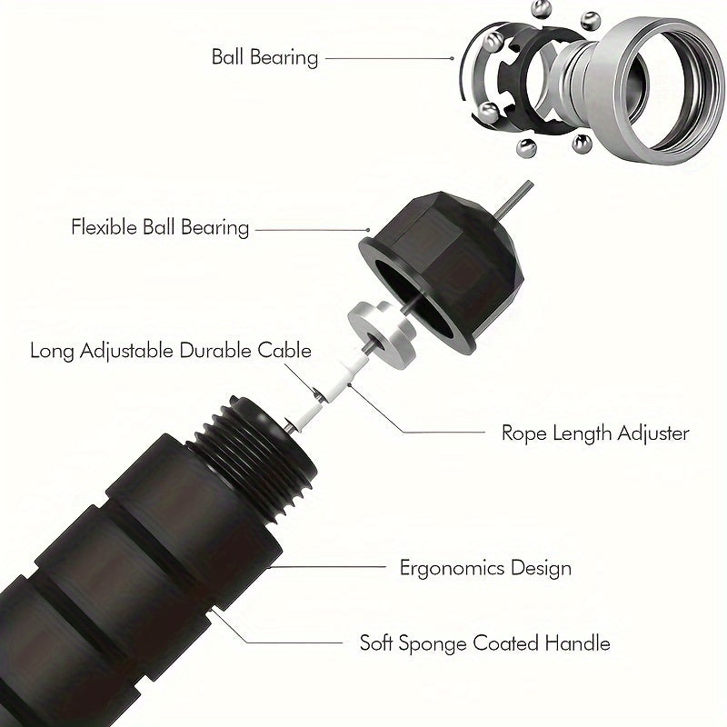 Weighted Skipping Rope for Fitness Exercise and Weight Loss