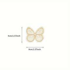 9pcs Butterfly Appliques for Headwear Hairpin Crafts Decor Patches