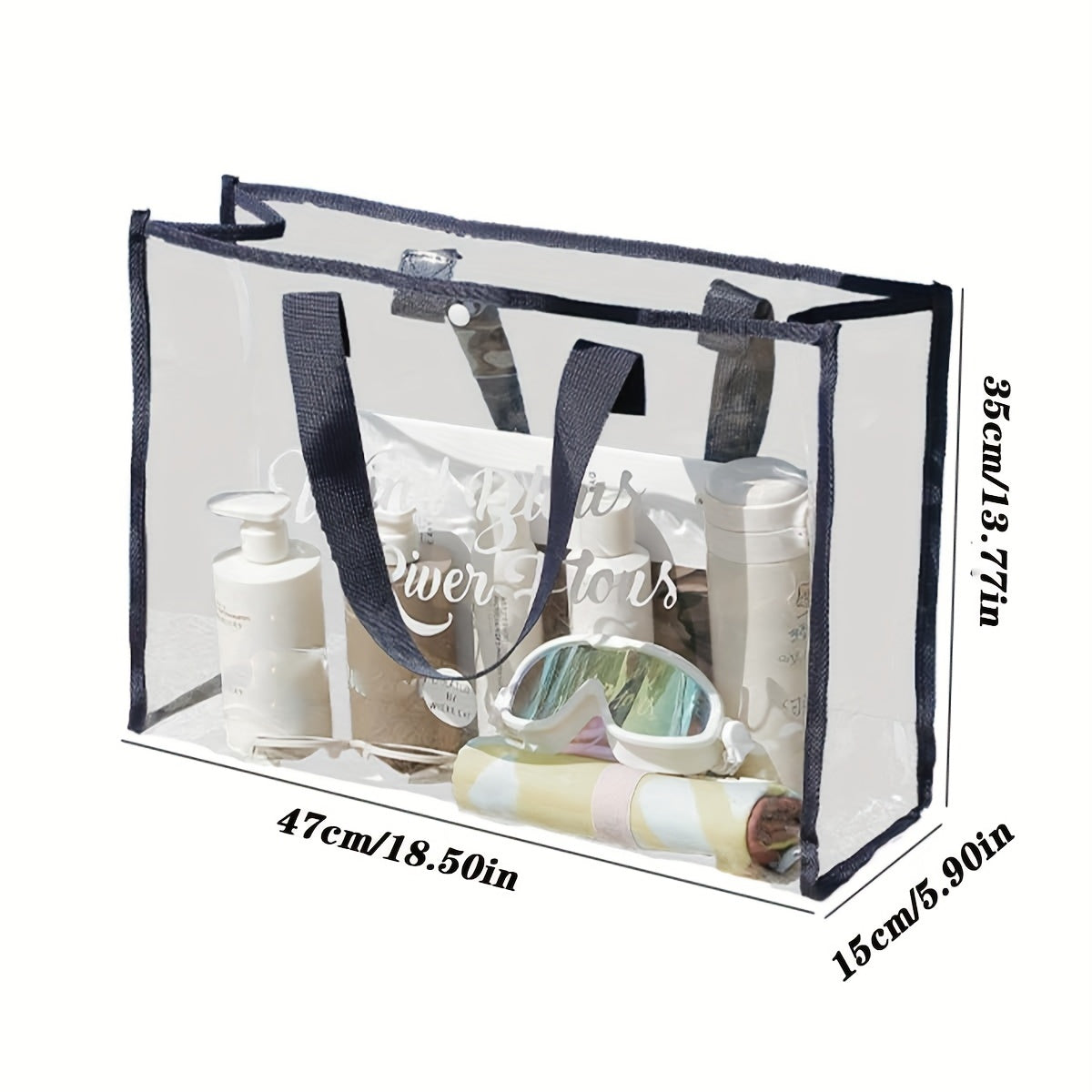 Transparent Outdoor Swimming Bag Waterproof Beach Bag