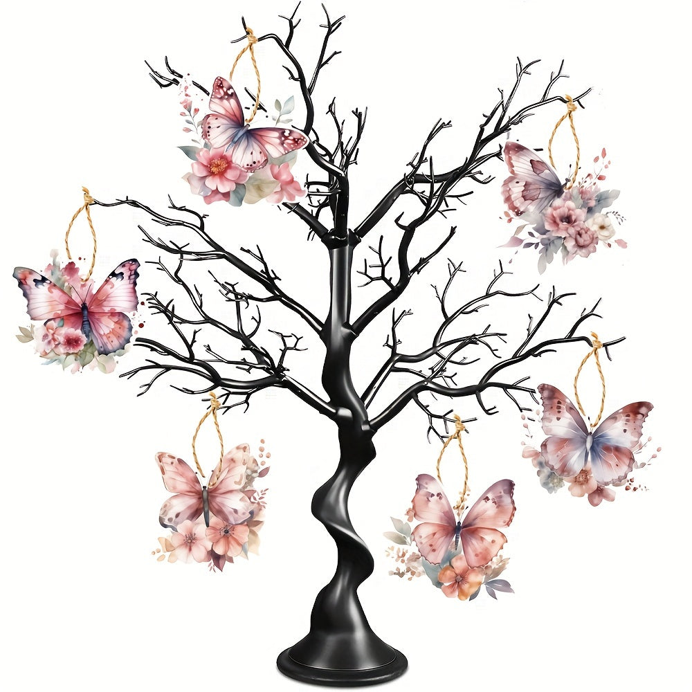 6pcs Butterfly Hanging Ornaments for Party DIY Craft Decor