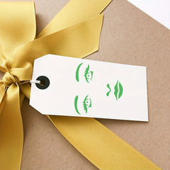 3pcs Hollow Out Drawing Stencils, Christmas Craft Supplies Stickers
