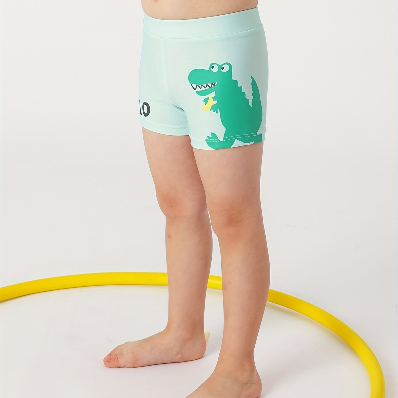 Boys Crocodile Graphic Swimming Shorts Kids Boxer Trunks Beach Shorts