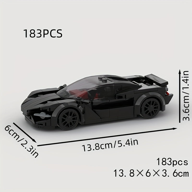 183pcs Sports Car Building Blocks Set for Youngsters & Adults DIY Toy