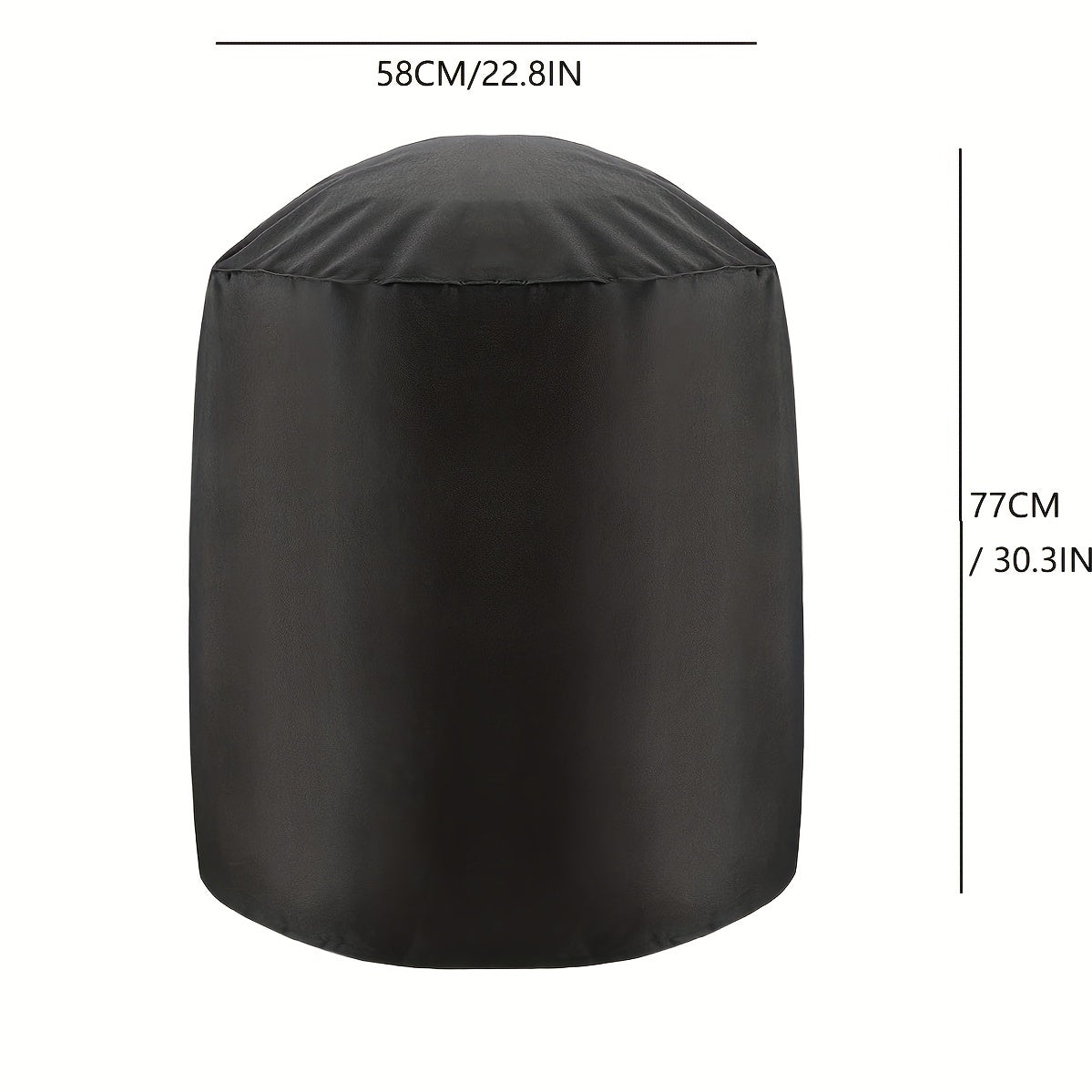 Waterproof Round BBQ Grill Cover Heavy Duty Outdoor Smoker Cover