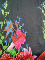 Floral V Neck Dress Short Sleeve for Spring & Summer