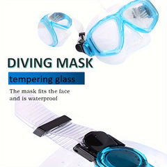 PVC Snorkeling Mask with Tempered Glass Lens