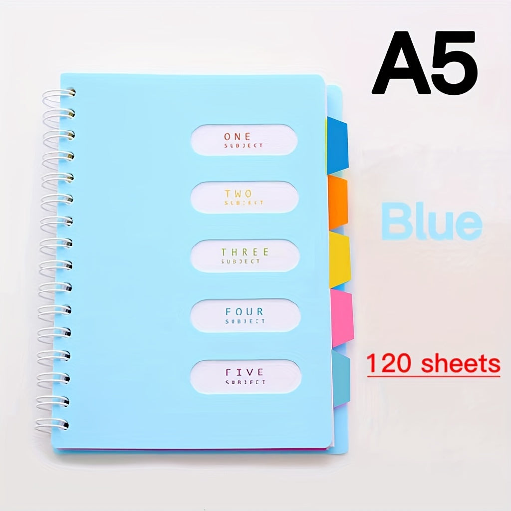 Colorful Thickened Notepad with Spiral Coil - Perfect for Students