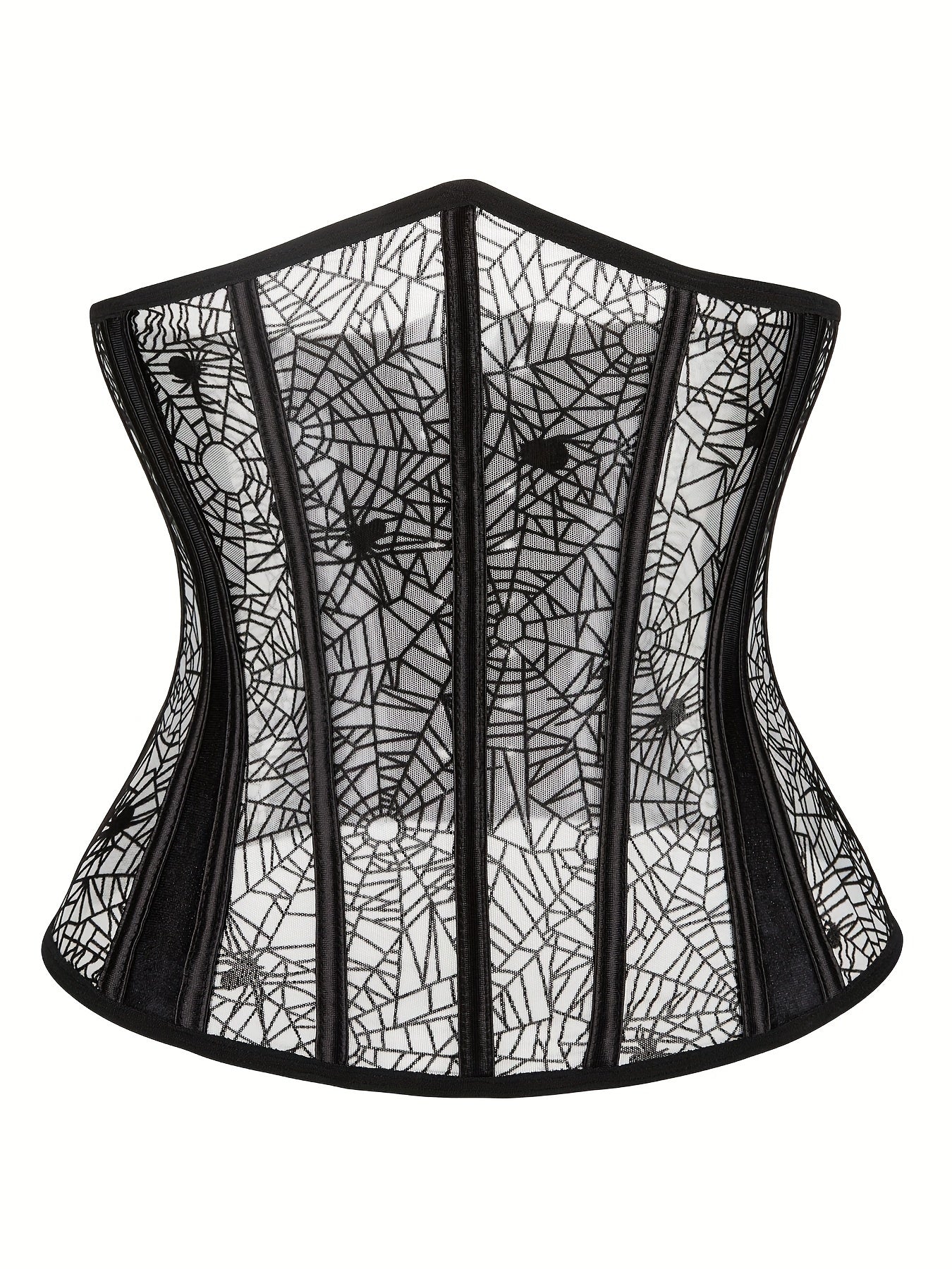 Spider Web Strapless Corset Tummy Control Body Shaper