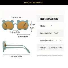 Boys Bear Frame Cartoon Sunglasses UV Protection Summer Sunglasses