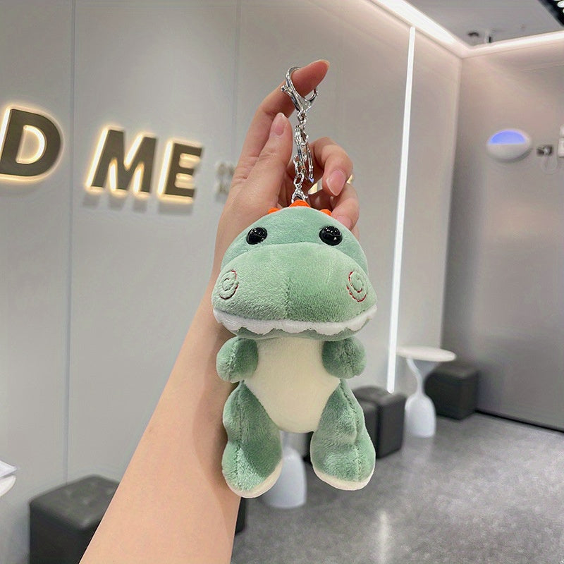 Cartoon Dinosaur Keychain Fluffy Animal Charm Gift