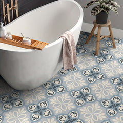 12pcs Nordic Style Floor Stickers Waterproof Home Decoration Tile Stickers