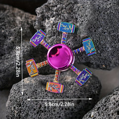 Colorful Thor's Hammer Finger Spinner Metal Fingertip Spinner