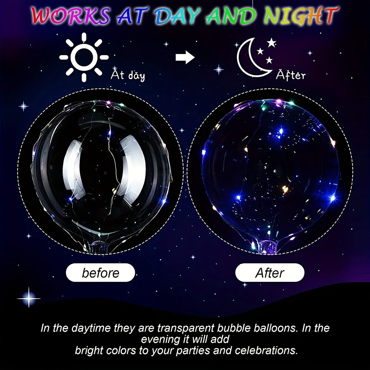 10pcs LED Luminous Balloons Wedding Party Christmas Decoration