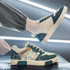 Men's Hemp Lace Up Sneakers Casual Walking Shoes