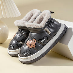Girls Soft Warm Cartoon Boots, Indoor Outdoor Walking, Autumn & Winter