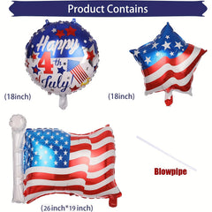 American Flag Balloons Independence Party Decoration