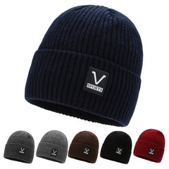Street Fleece Thickened Knitted Hat Beanie