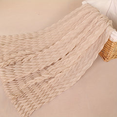 Pleated Voile Hijab Solid Scarf Casual Sunscreen Shawl Women Head Wrap Turban