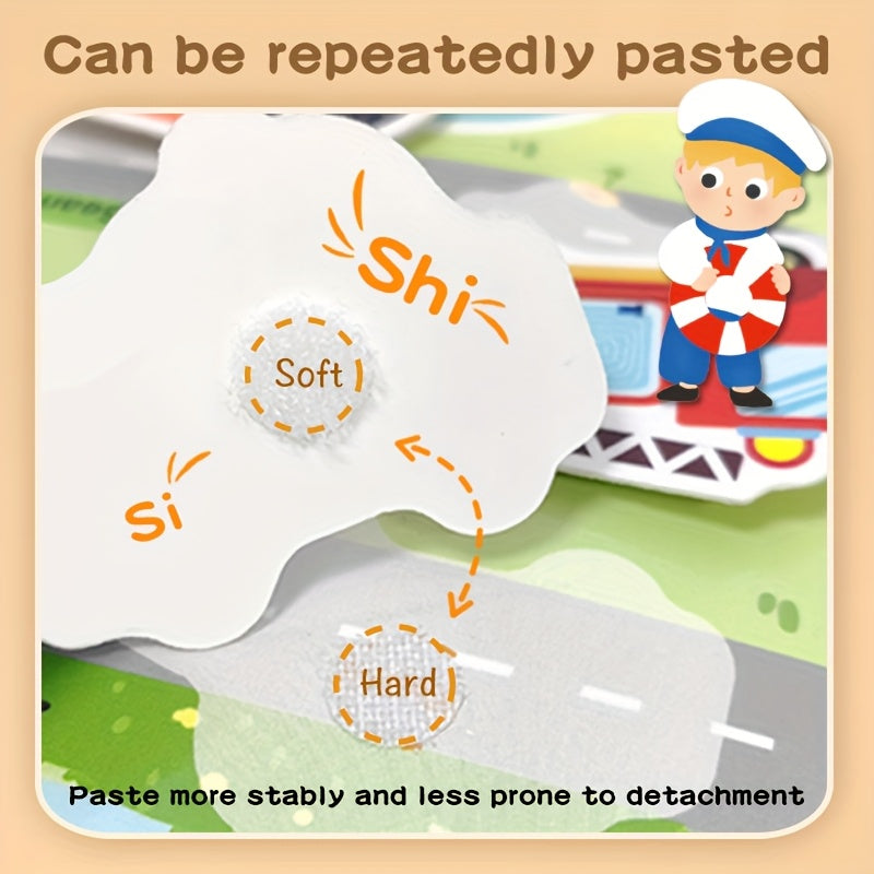 Interactive Busy Book for Sensory Activity Flash Cards