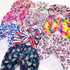 Twill Bubble Bow Baby Hat 0-2 Years