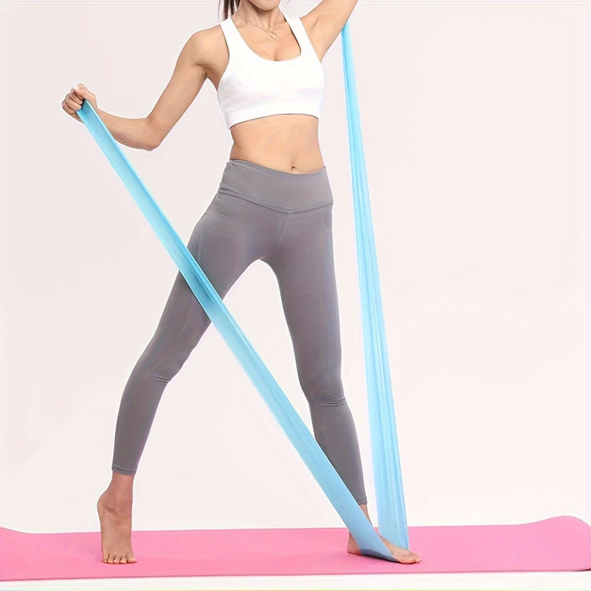Yoga Stretching Belt Fitness Resistance Band Pilates Training Strap