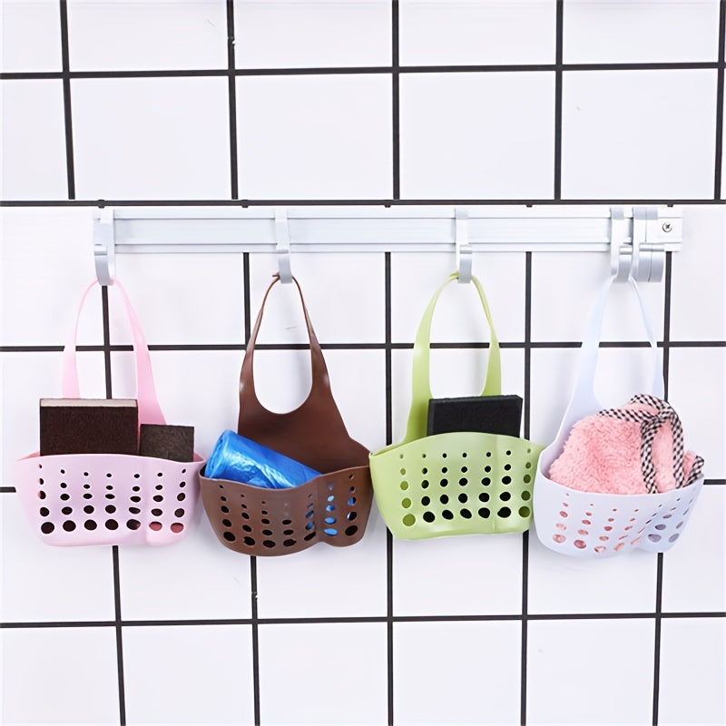 Adjustable Silicone Sponge Storage Basket for Kitchen Sink