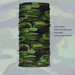 Unisex Camo Face Mask Neck Gaiter Cycling Windproof