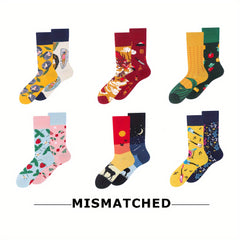 3D Printed Crazy Funny Crew Socks for Men Women