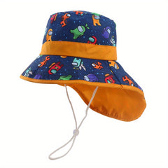 Dinosaur Print Sunshade Shawl Hat for Beach