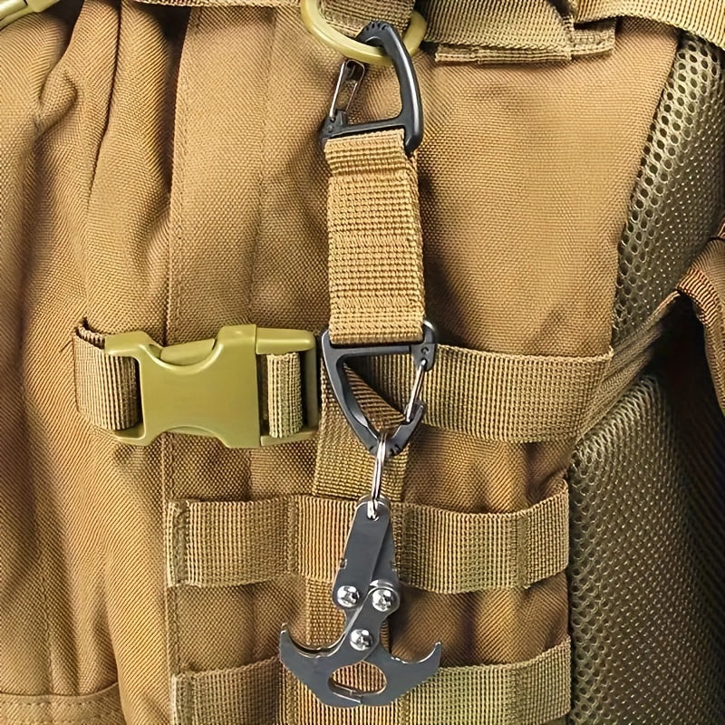 2pcs Nylon Webbing Buckle Carabiner Backpack Hanging Buckle Keychain