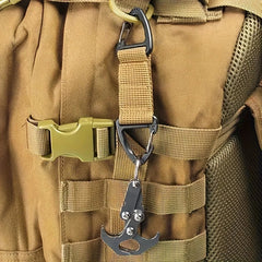 2pcs Nylon Webbing Buckle Carabiner Backpack Hanging Buckle Keychain